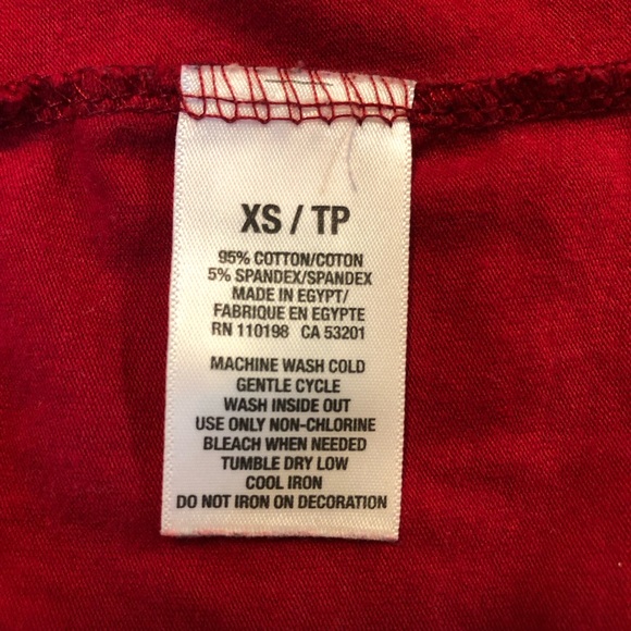 Aeropostale Women’s Adjustable Strap Pullover Stretch Red Tank Tops XS - Picture 7 of 8